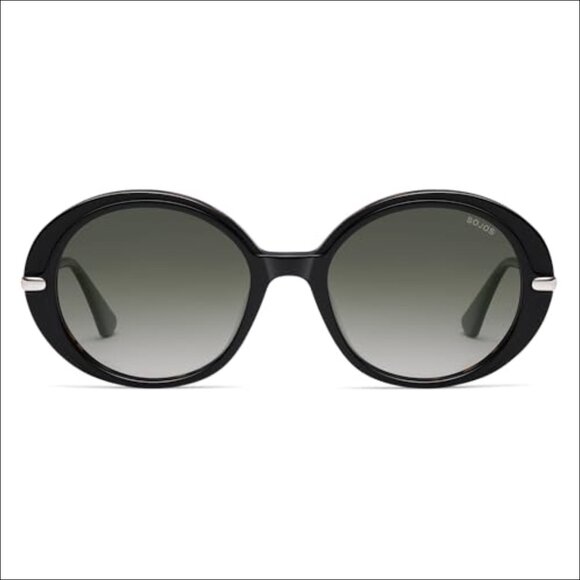 Oversized Round Sunglasses with Polarized Lenses Acetate Frame main image 6